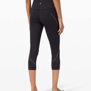Lululemon Align High-Rise Crop 21" Gold Black / Size 6